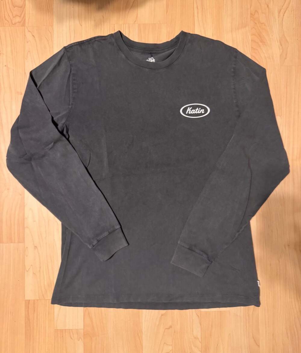 Katin Boogie Long Sleeve Tee in Black Sand Wash